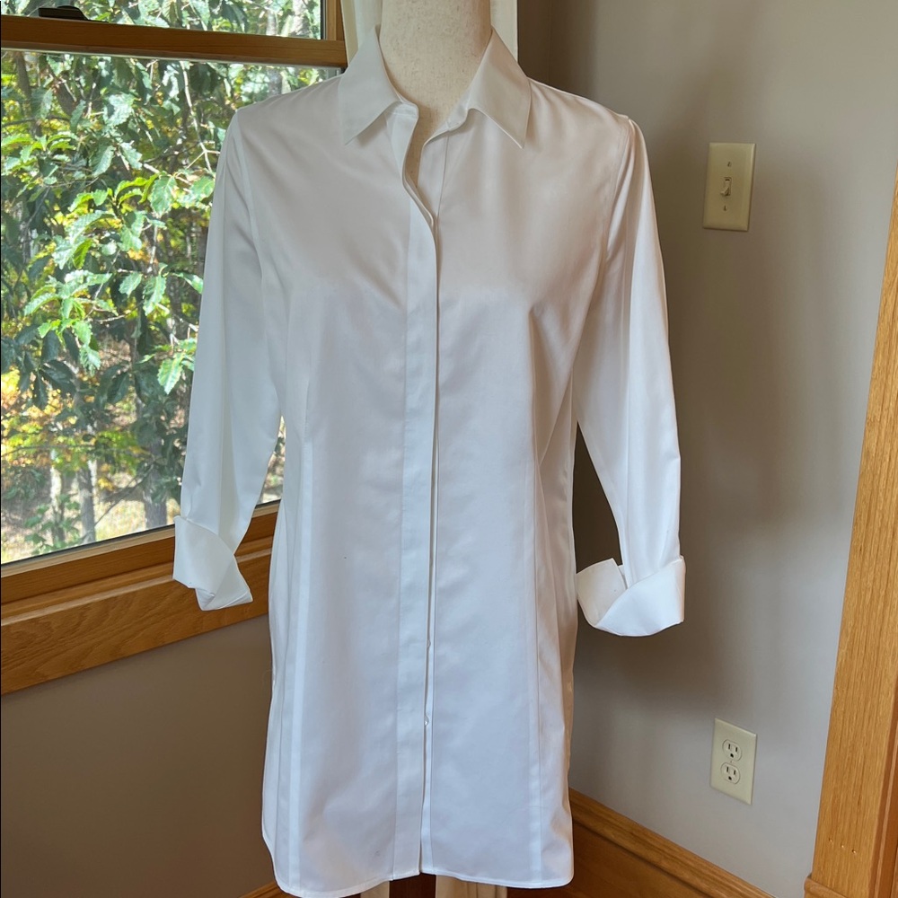 Chico's No Iron Stretch-Sateen Tunic